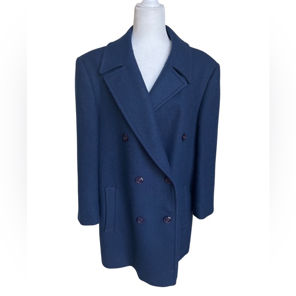 Pendleton 100% wool Navy coat. Size 18. - Picture 1 of 3